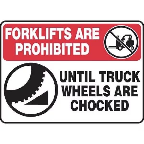 Accuform OSHA WARNING Safety Sign WHEEL MTKC303XT MTKC303XT - main